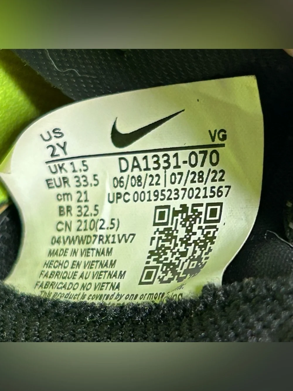 Nike Tiempo Legend Youth Size 2Y Soccer Cleats - Picture 12 of 12